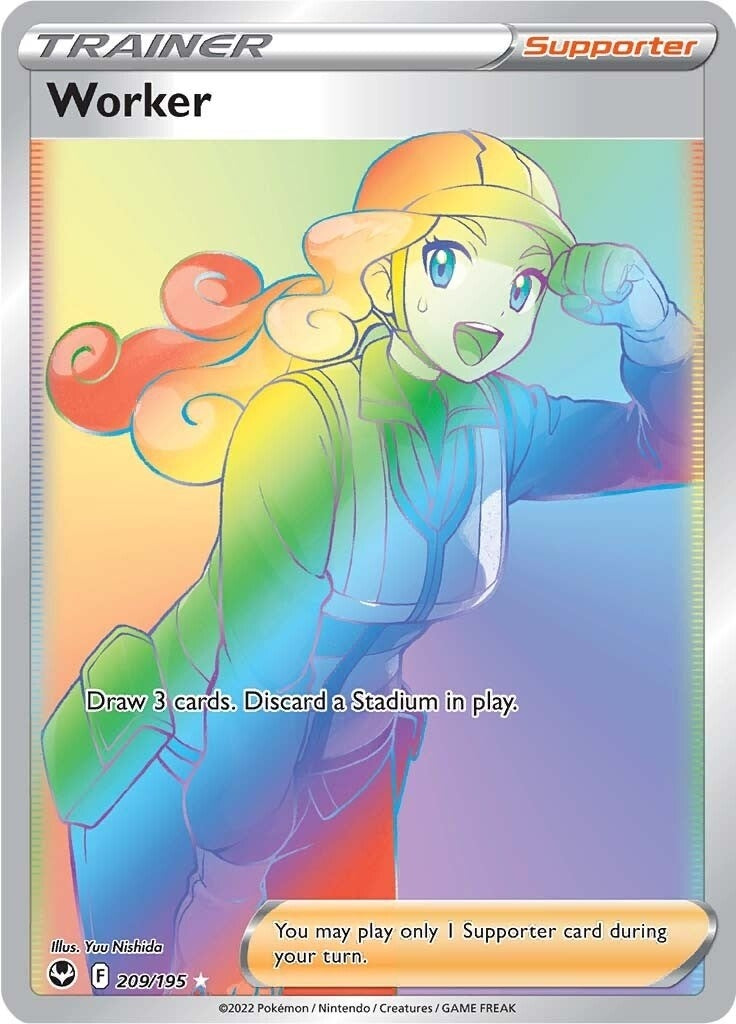 Image for Worker (Secret) (209/195) (SWSH12: Silver Tempest) - Pokemon