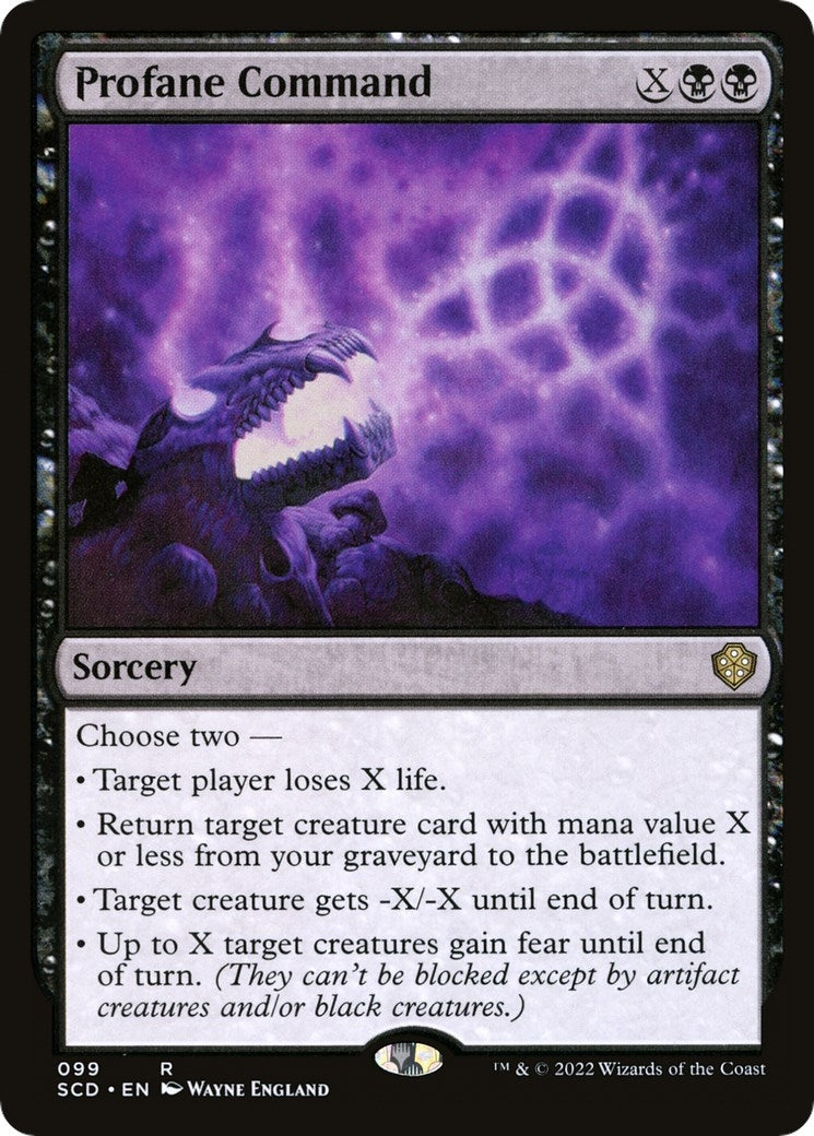 Image for Profane Command (99) (Starter Commander Decks) - Magic: The Gathering