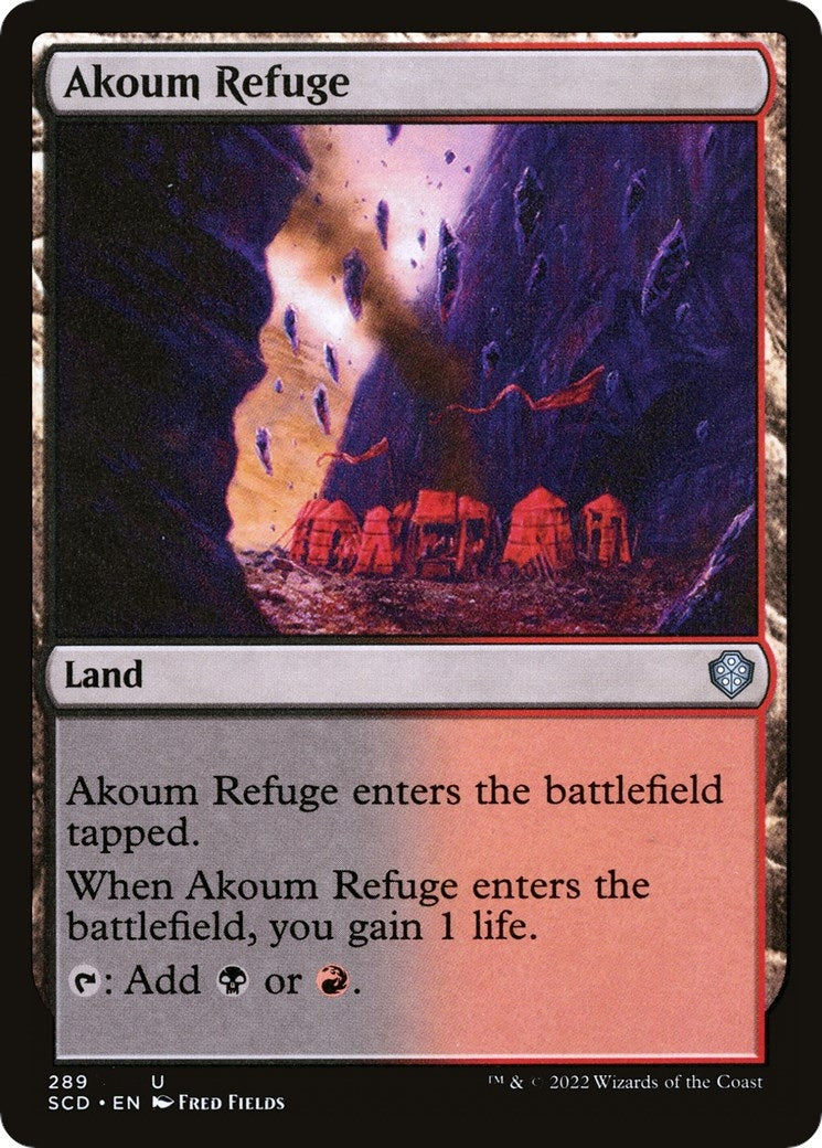 Image for Akoum Refuge (289) (Starter Commander Decks) - Magic: The Gathering