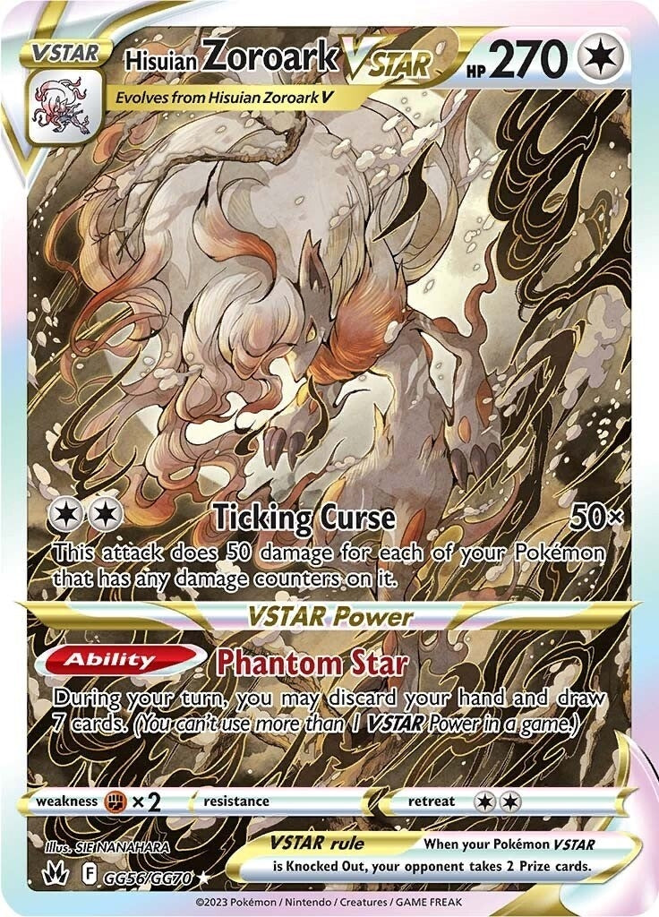 Image for Hisuian Zoroark VSTAR (GG56/GG70) (Crown Zenith: Galarian Gallery) - Pokemon