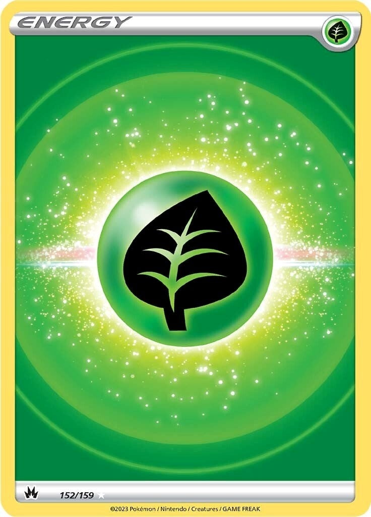 Grass Energy (Texture Full Art) (152/159) (Crown Zenith)