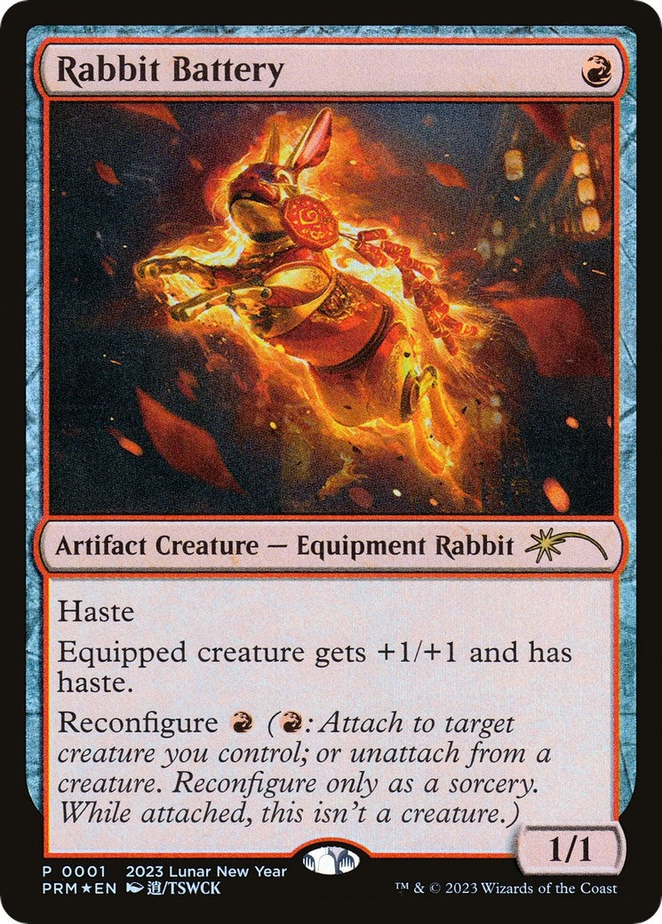Image for Rabbit Battery (Year of the Rabbit 2023) (1) (Foil) (Unique and Miscellaneous Promos) (UMP) - Magic: The Gathering