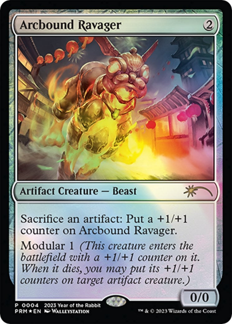 Image for Arcbound Ravager (Year of the Rabbit 2023) (4) (Foil) (Unique and Miscellaneous Promos) (UMP) - Magic: The Gathering