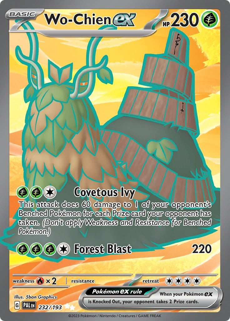 Image for Wo-Chien ex (232/193) (SV02: Paldea Evolved) - Pokemon