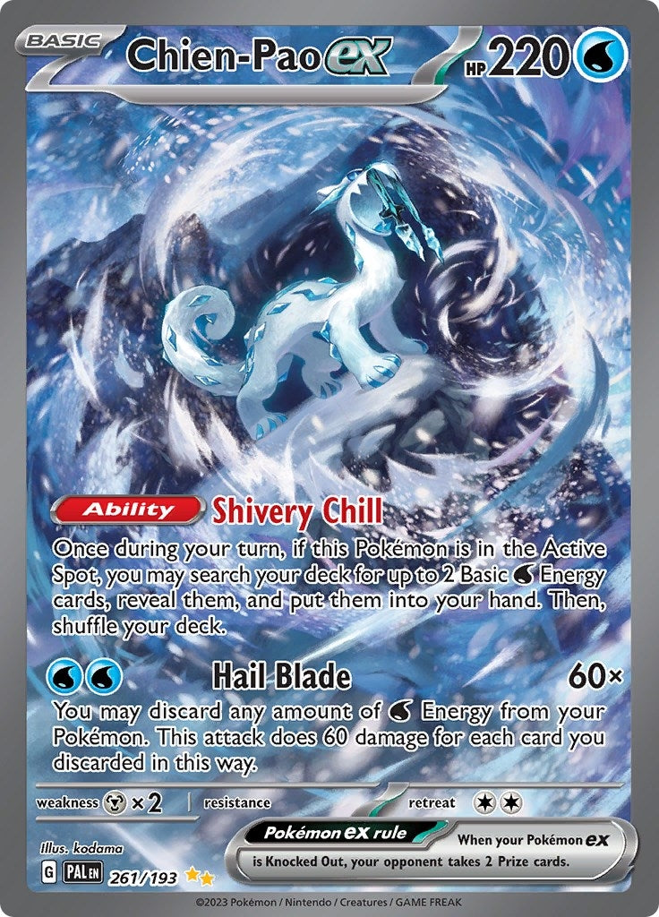 Image for Chien-Pao ex (261/193) (SV02: Paldea Evolved) - Pokemon
