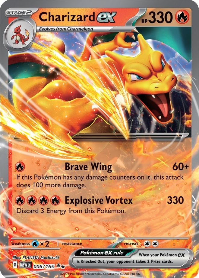 Image for Charizard ex (006/165) (SV: Scarlet & Violet 151) - Pokemon