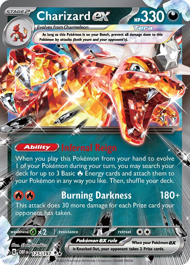 Image for Charizard ex (125/197) (SV03: Obsidian Flames) - Pokemon