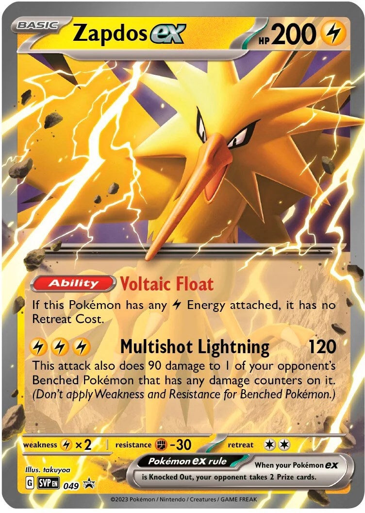 Zapdos ex - 049 (049) (SV: Scarlet & Violet Promo Cards)