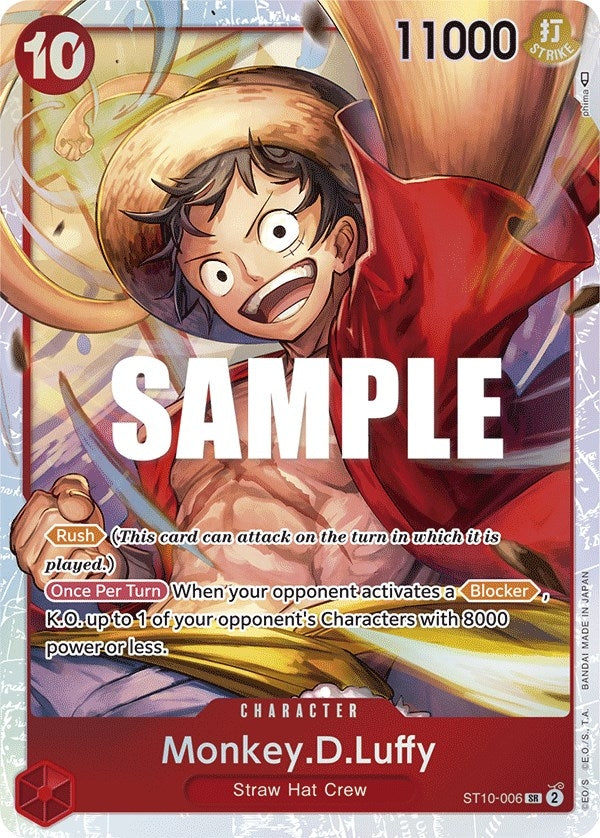 Image for Monkey.D.Luffy (006) (ST10-006) (Foil) (Ultra Deck: The Three Captains) - One Piece Card Game
