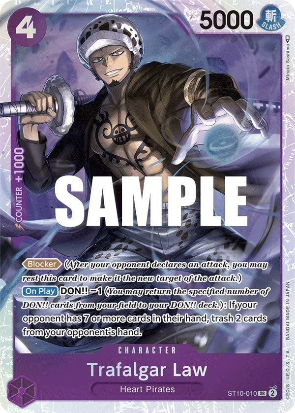 Image for Trafalgar Law (010) (ST10-010) (Foil) (Ultra Deck: The Three Captains) - One Piece Card Game