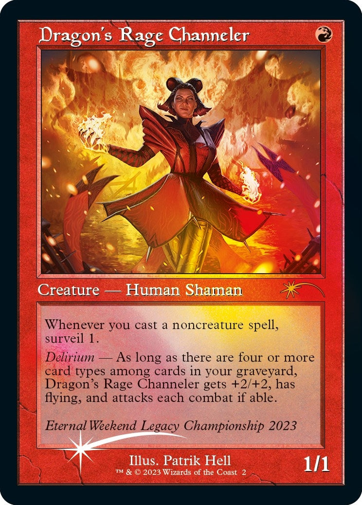 Image for Dragon's Rage Channeler (Retro Frame) (Eternal Weekend 2023 Promo) (2) (Foil) (Unique and Miscellaneous Promos) (UMP) - Magic: The Gathering