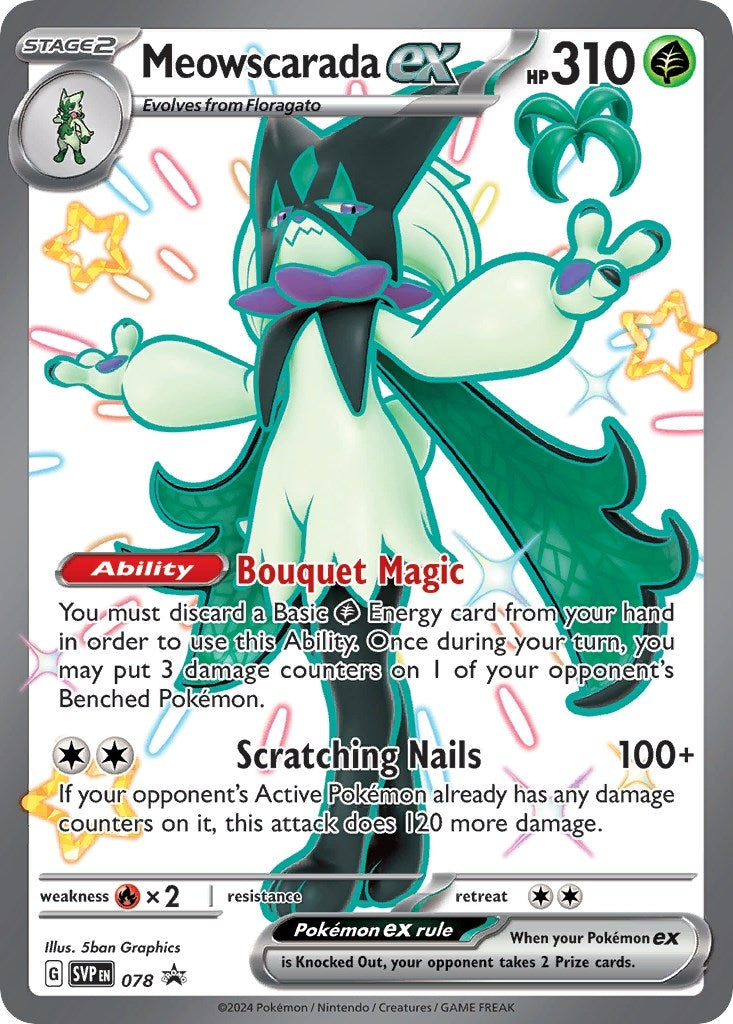 Image for Meowscarada ex - 078 (078) (SV: Scarlet & Violet Promo Cards) - Pokemon