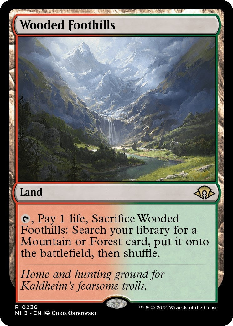 Wooded Foothills (236) (Foil) (Modern Horizons 3)