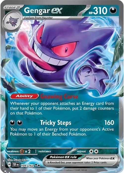 Image for Gengar ex (104/162) (SV05: Temporal Forces) - Pokemon