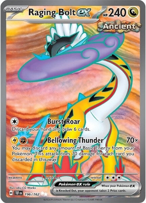 Image for Raging Bolt ex (196/162) (SV05: Temporal Forces) - Pokemon