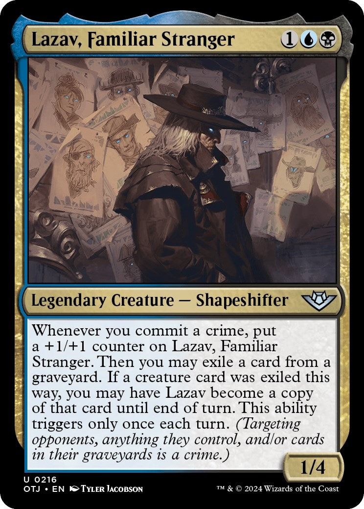Image for Lazav, Familiar Stranger (216) (Outlaws of Thunder Junction) - Magic: The Gathering