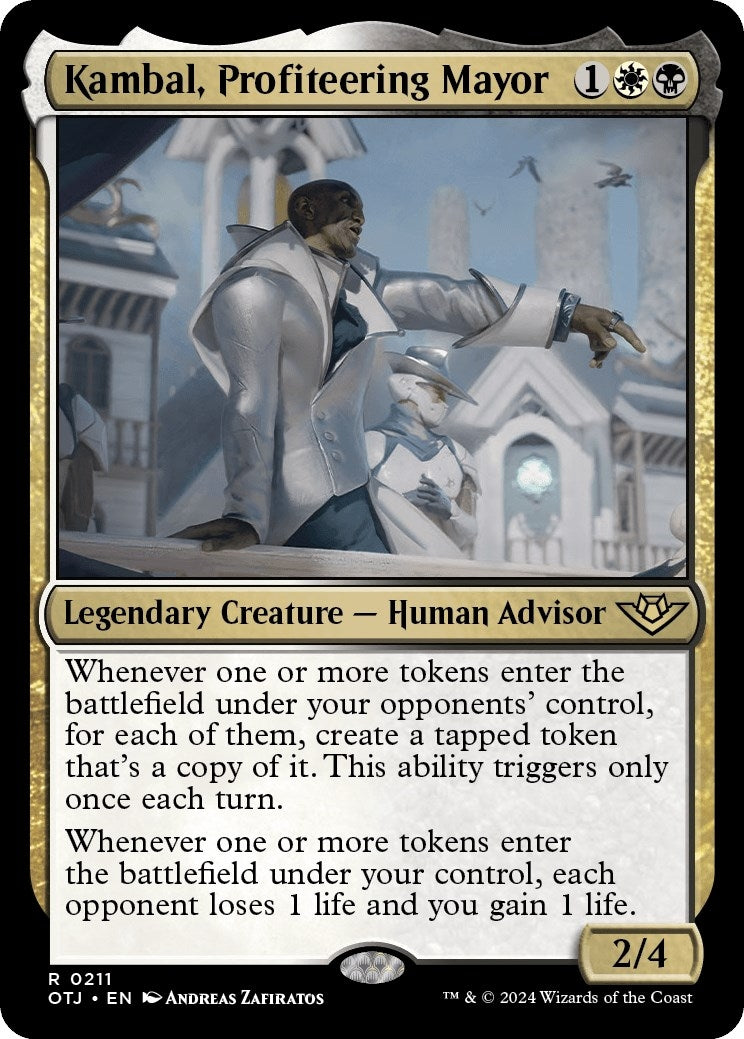 Image for Kambal, Profiteering Mayor (211) (Foil) (Outlaws of Thunder Junction) - Magic: The Gathering