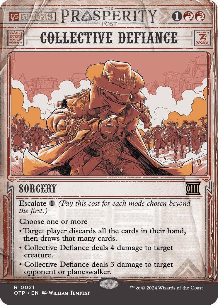 Collective Defiance (21) (Foil) (Outlaws of Thunder Junction: Breaking News)