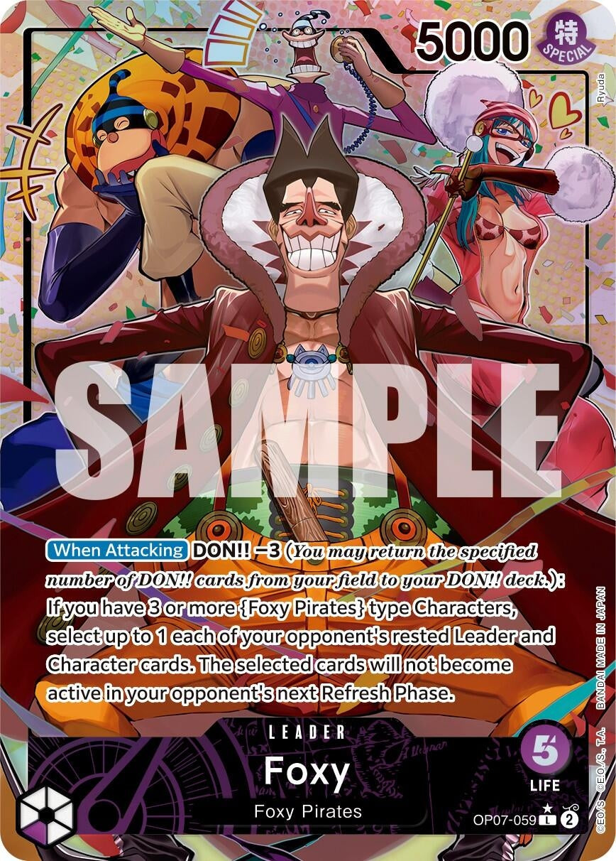 Image for Foxy (059) (Parallel) (OP07-059) (500 Years in the Future) - One Piece Card Game