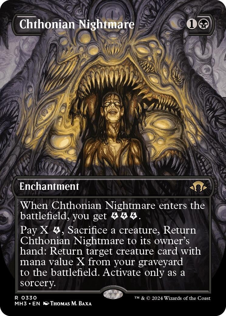 Image for Chthonian Nightmare (Borderless) (330) (Modern Horizons 3) - Magic: The Gathering