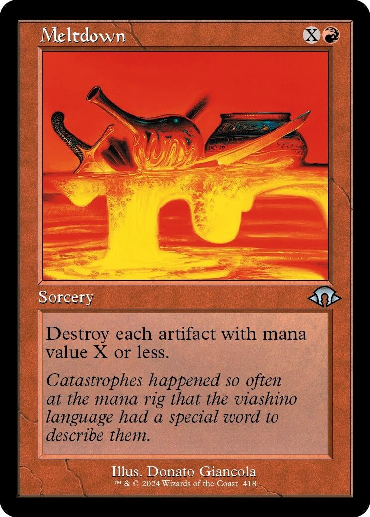 Image for Meltdown (Retro Frame) (418) (Modern Horizons 3) - Magic: The Gathering