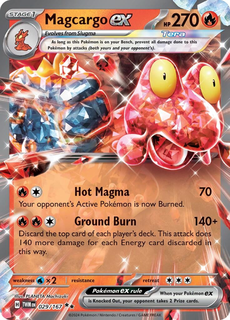 Image for Magcargo ex (029/167) (SV06: Twilight Masquerade) - Pokemon