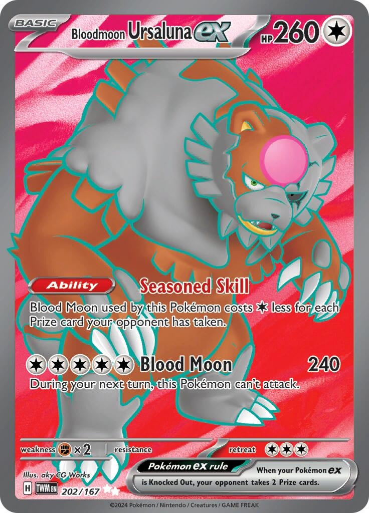 Image for Bloodmoon Ursaluna ex (202/167) (SV06: Twilight Masquerade) - Pokemon