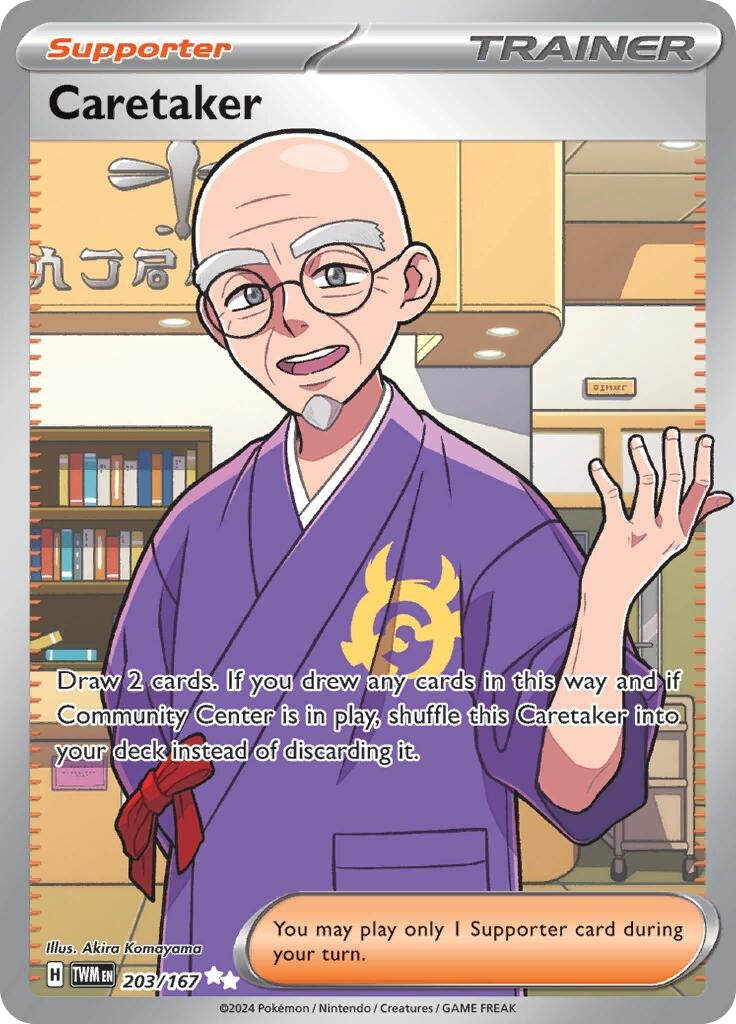 Image for Caretaker (203/167) (SV06: Twilight Masquerade) - Pokemon