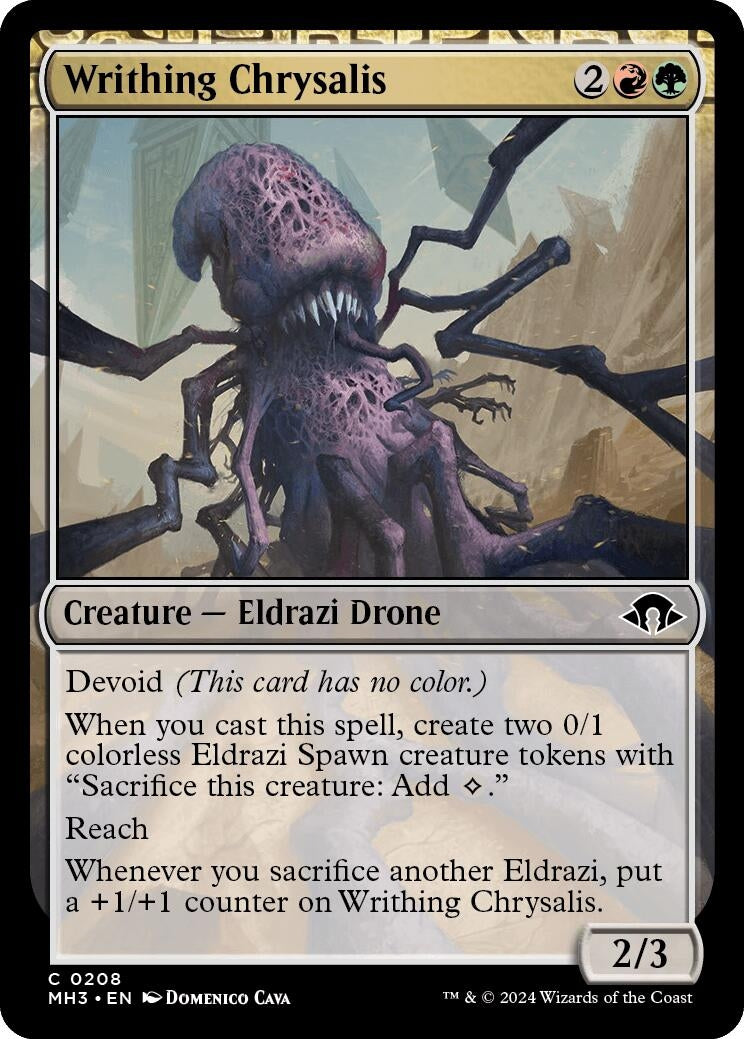 Image for Writhing Chrysalis (208) (Foil) (Modern Horizons 3) - Magic: The Gathering