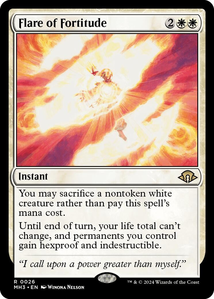 Image for Flare of Fortitude (26) (Foil) (Modern Horizons 3) - Magic: The Gathering
