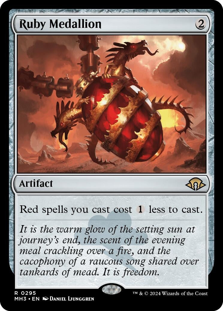 Image for Ruby Medallion (295) (Modern Horizons 3) - Magic: The Gathering
