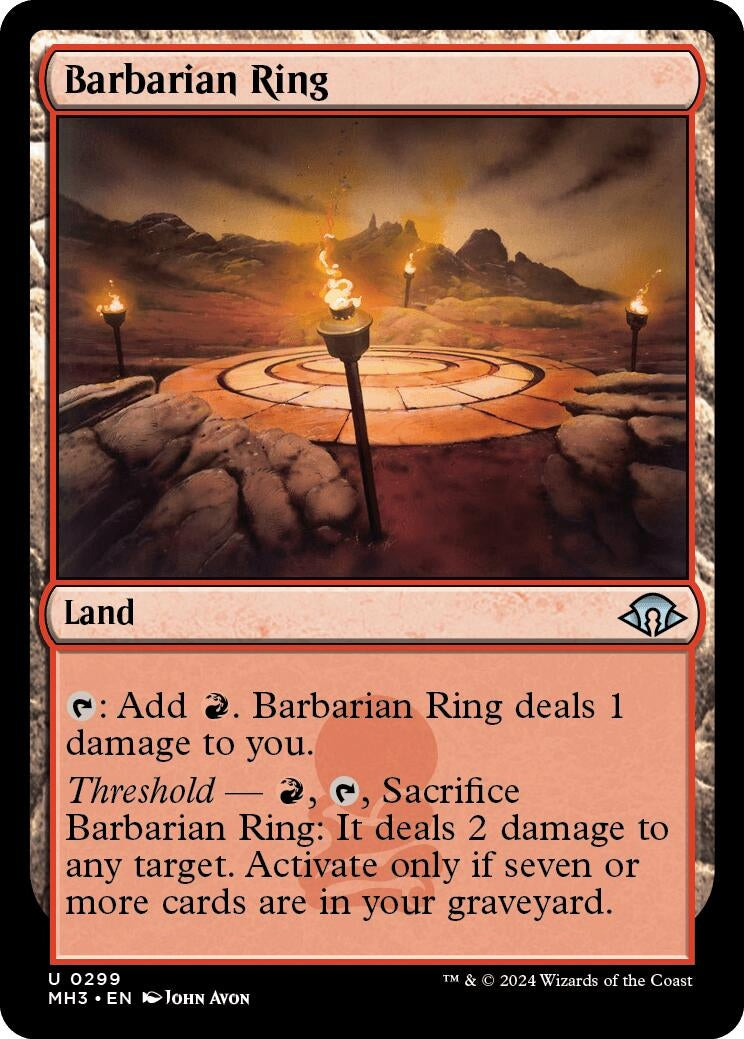 Image for Barbarian Ring (299) (Modern Horizons 3) - Magic: The Gathering