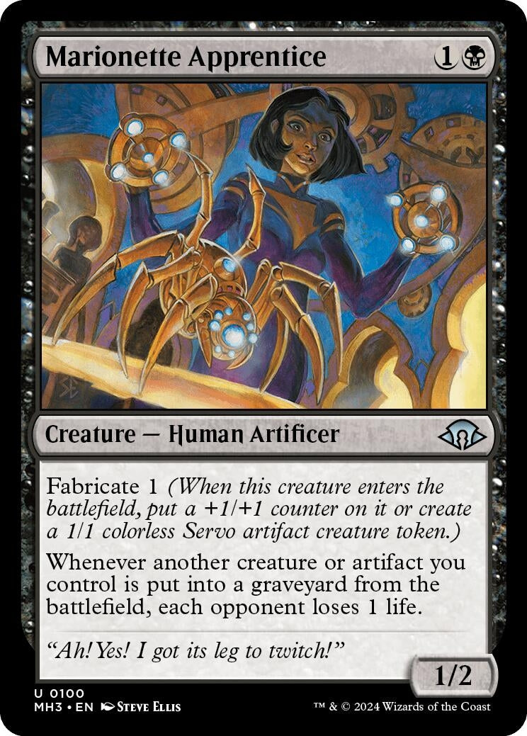 Image for Marionette Apprentice (100) (Modern Horizons 3) - Magic: The Gathering