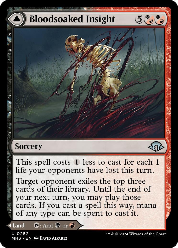 Image for Bloodsoaked Insight (252) (Modern Horizons 3) - Magic: The Gathering