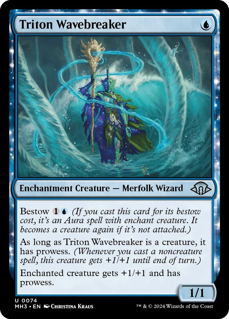 Image for Triton Wavebreaker (74) (Foil) (Modern Horizons 3) - Magic: The Gathering