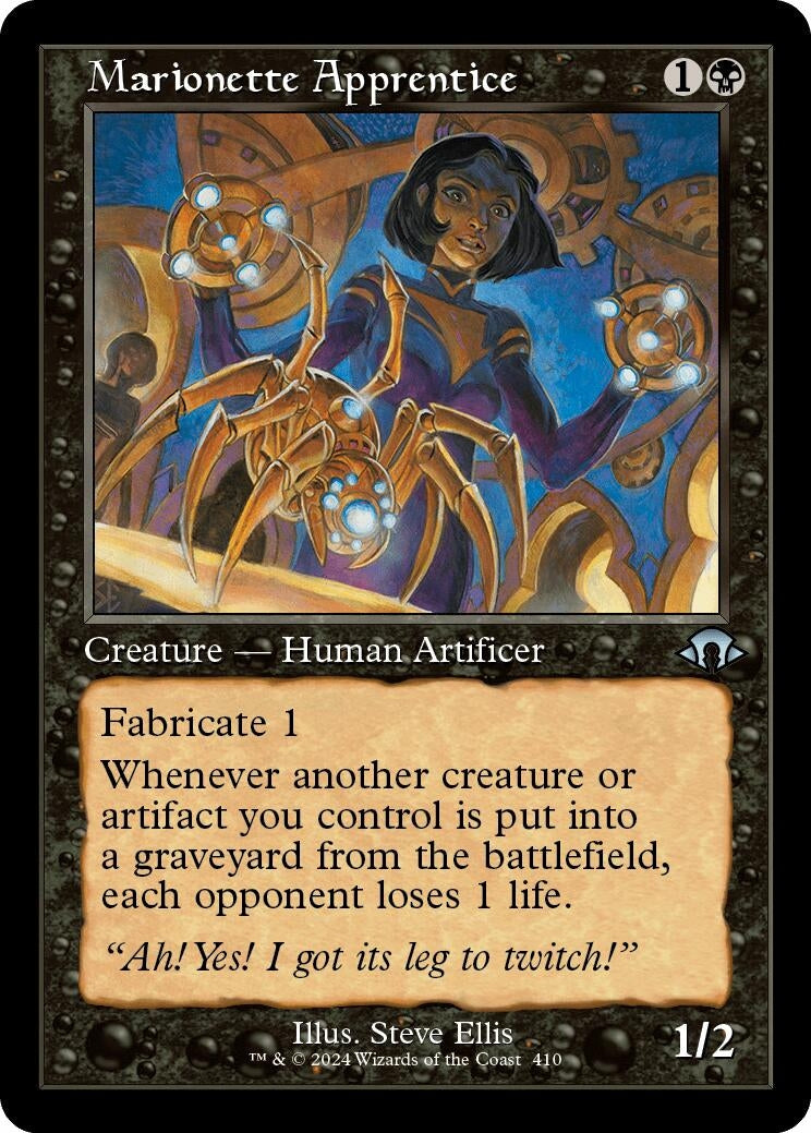Image for Marionette Apprentice (Retro Frame) (410) (Modern Horizons 3) - Magic: The Gathering