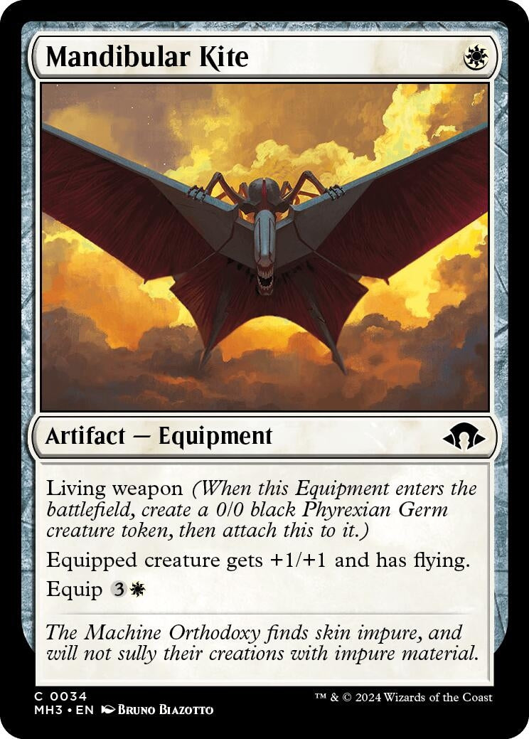Image for Mandibular Kite (34) (Foil) (Modern Horizons 3) - Magic: The Gathering
