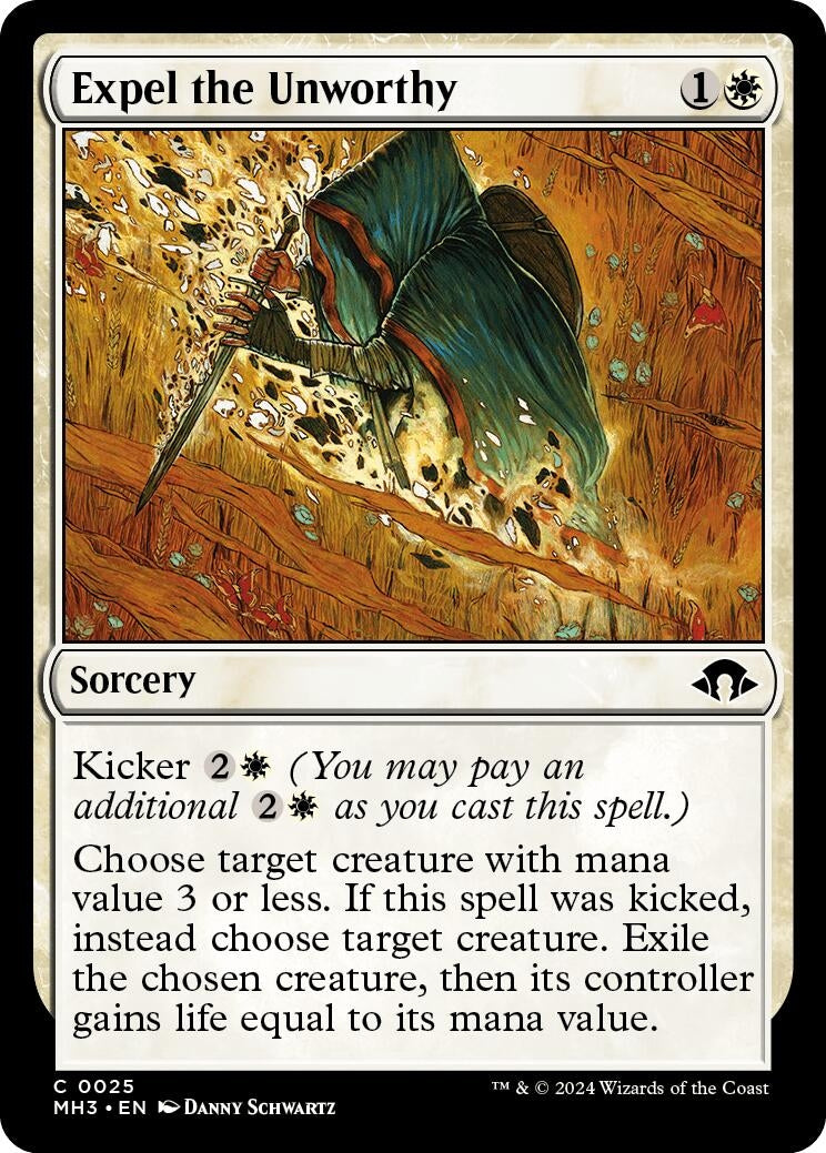 Image for Expel the Unworthy (25) (Foil) (Modern Horizons 3) - Magic: The Gathering