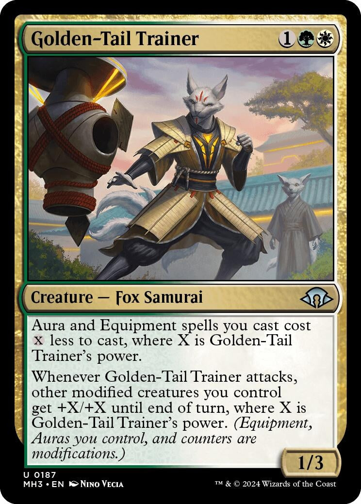 Image for Golden-Tail Trainer (187) (Foil) (Modern Horizons 3) - Magic: The Gathering