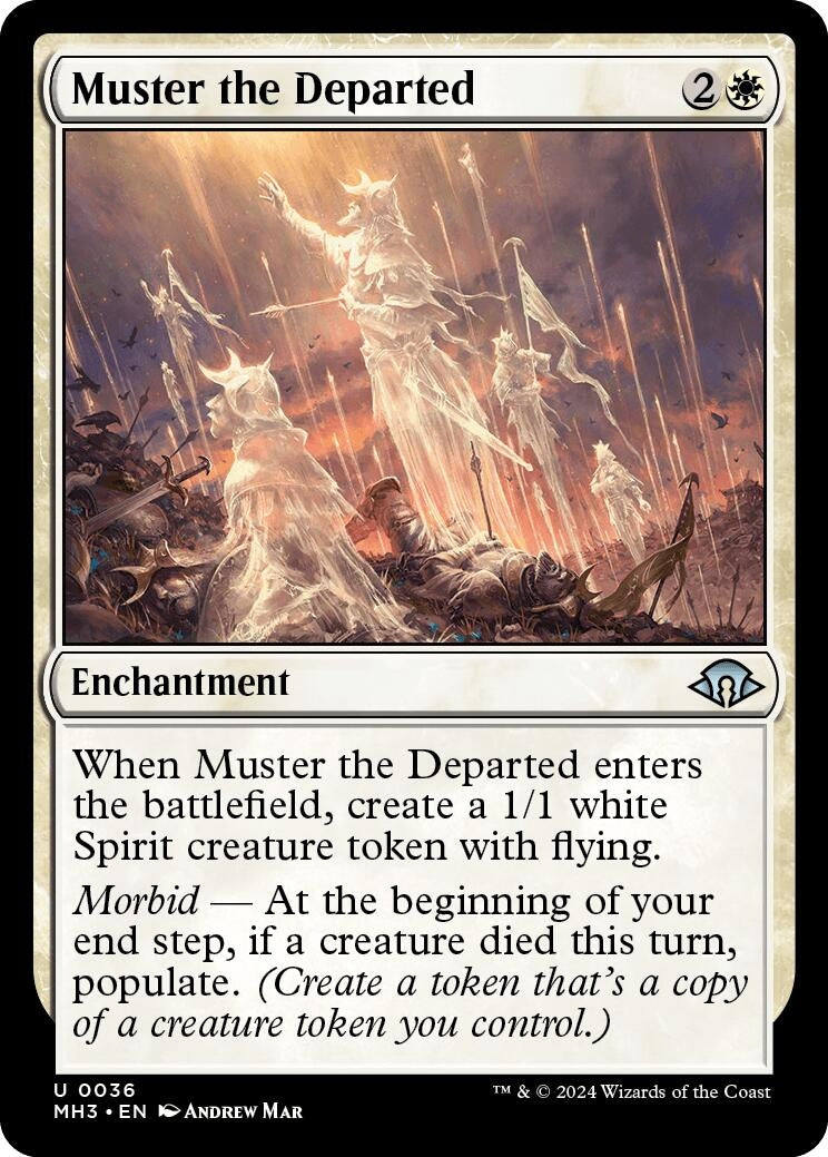 Image for Muster the Departed (36) (Foil) (Modern Horizons 3) - Magic: The Gathering