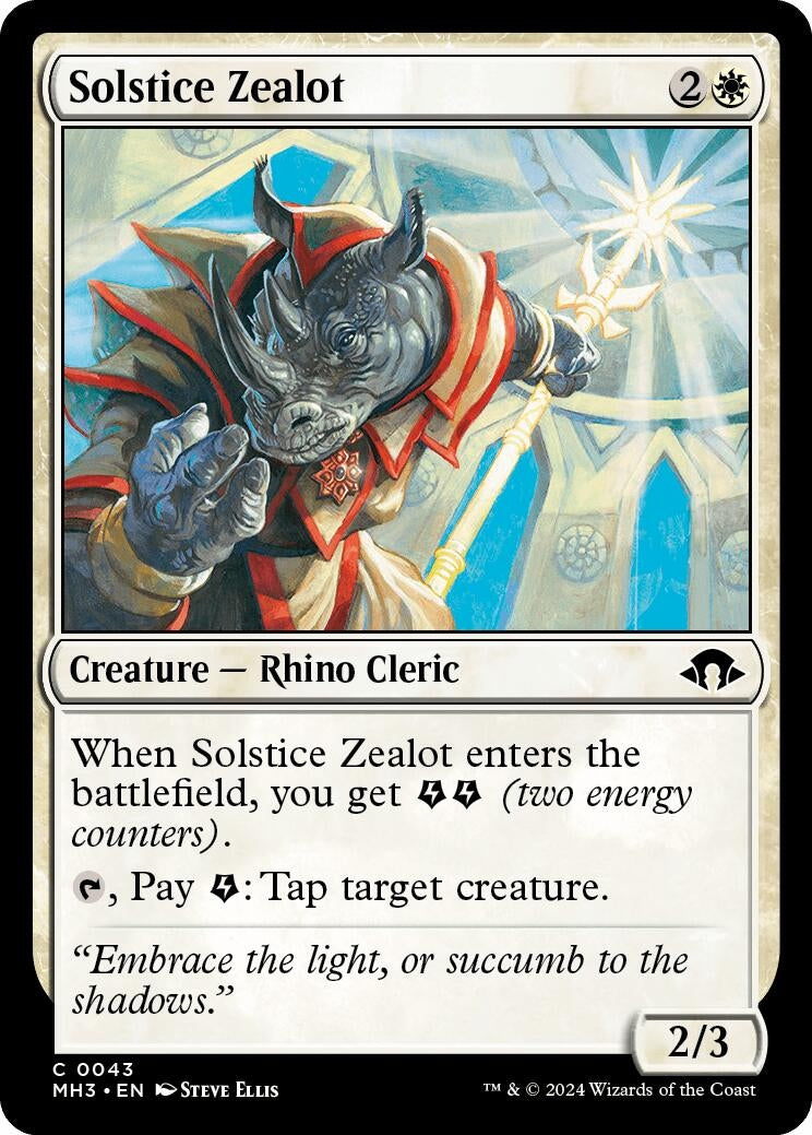 Image for Solstice Zealot (43) (Foil) (Modern Horizons 3) - Magic: The Gathering