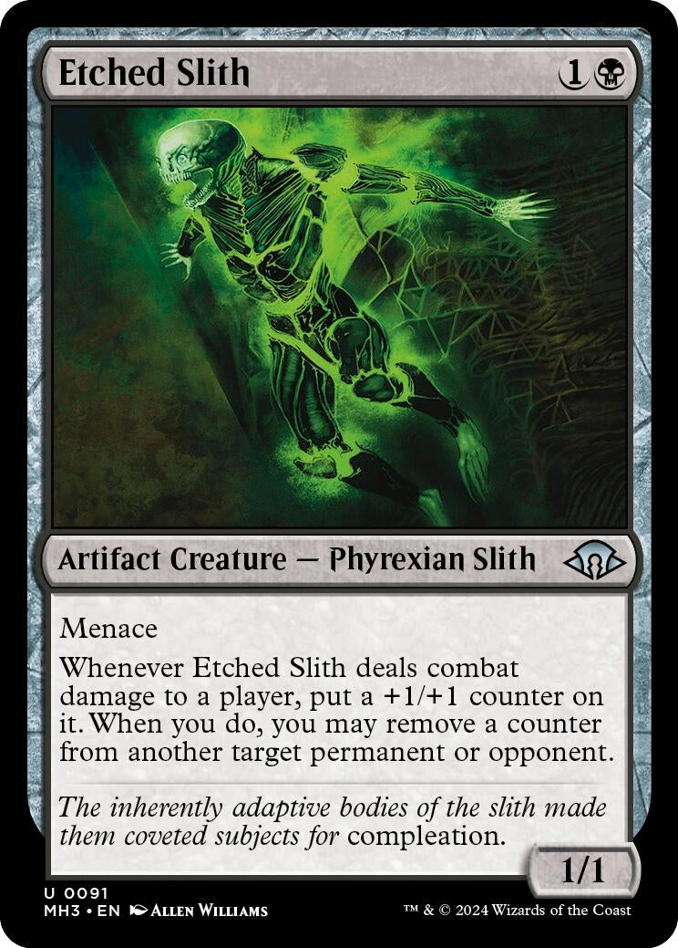 Image for Etched Slith (91) (Foil) (Modern Horizons 3) - Magic: The Gathering