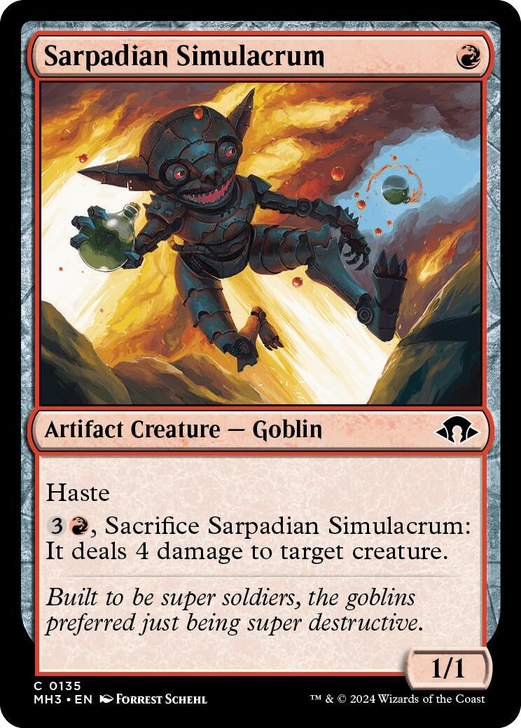 Image for Sarpadian Simulacrum (135) (Foil) (Modern Horizons 3) - Magic: The Gathering