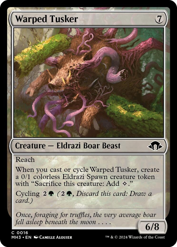 Image for Warped Tusker (16) (Foil) (Modern Horizons 3) - Magic: The Gathering