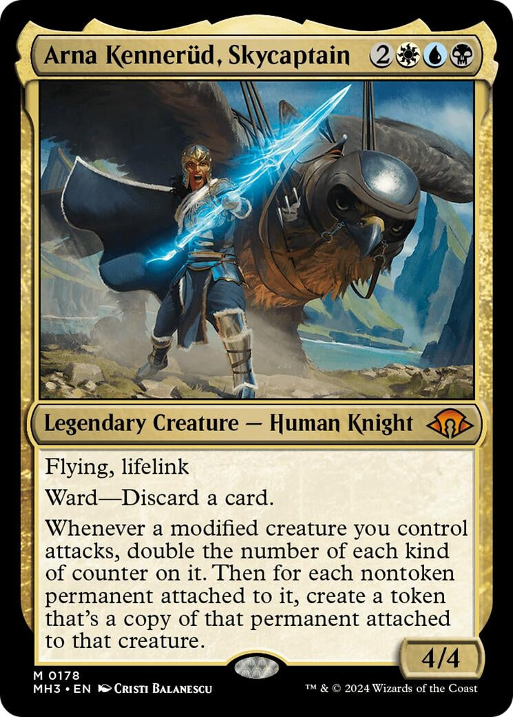 Image for Arna Kennerud, Skycaptain (178) (Foil) (Modern Horizons 3) - Magic: The Gathering