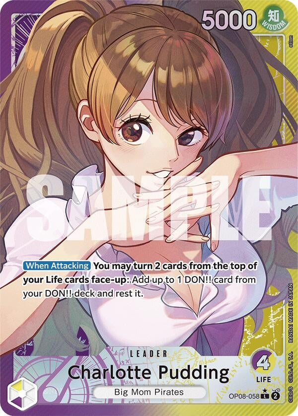 Image for Charlotte Pudding (058) (Parallel) (OP08-058) (Two Legends) - One Piece Card Game