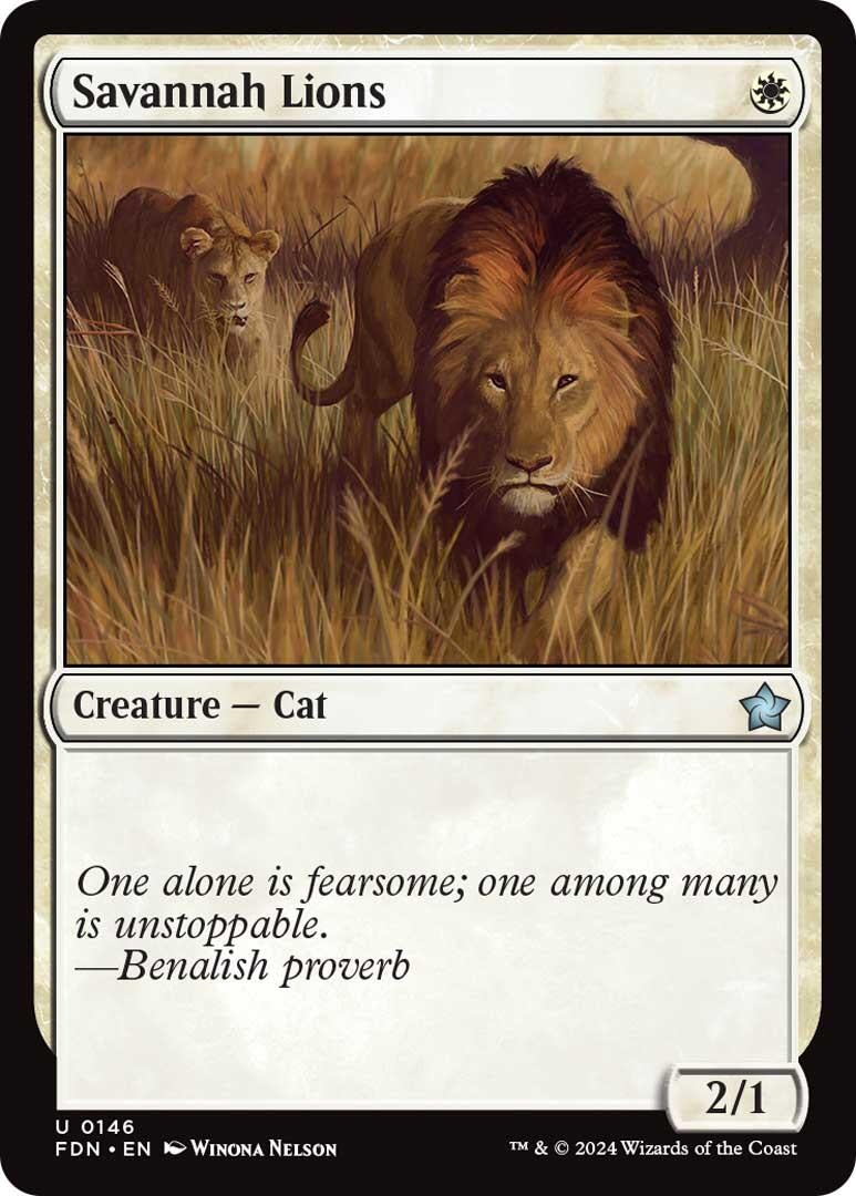 Image for Savannah Lions (146) (Foundations) - Magic: The Gathering