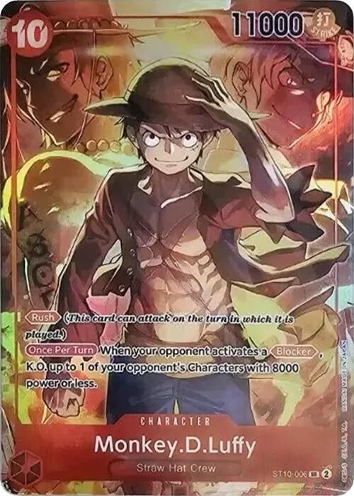 Image for Monkey.D.Luffy (Treasure Booster Set) (ST10-006) (One Piece Promotion Cards) - One Piece Card Game