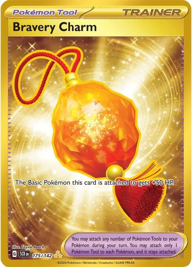 Image for Bravery Charm (175/142) (SV07: Stellar Crown) - Pokemon