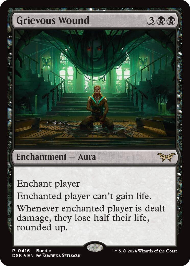 Image for Grievous Wound (DSK Bundle) (416) (Unique and Miscellaneous Promos) (UMP) - Magic: The Gathering